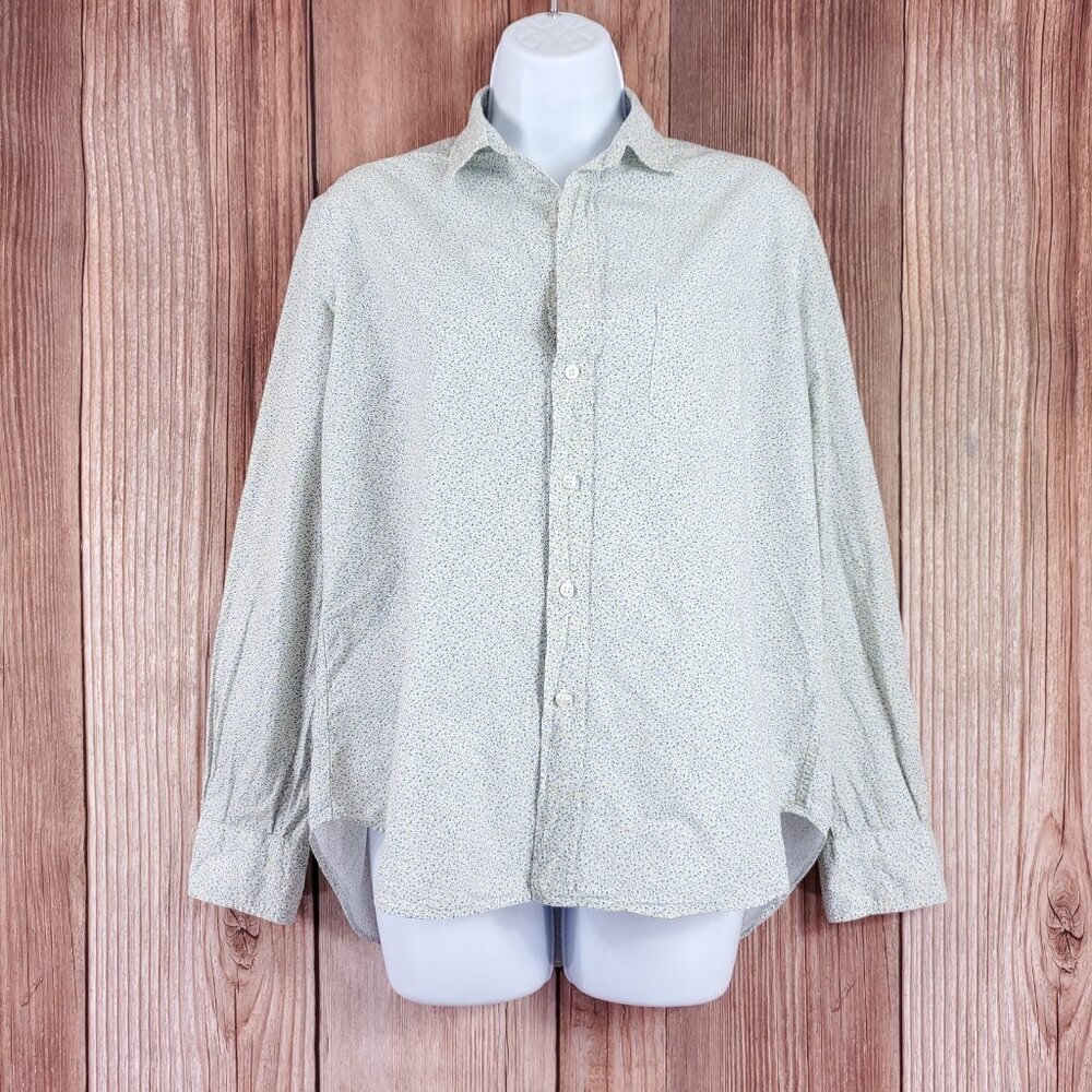 Frank & Eileen Womens Size XS Eileen Floral Button Up Shirt Blouse Top Cotton
